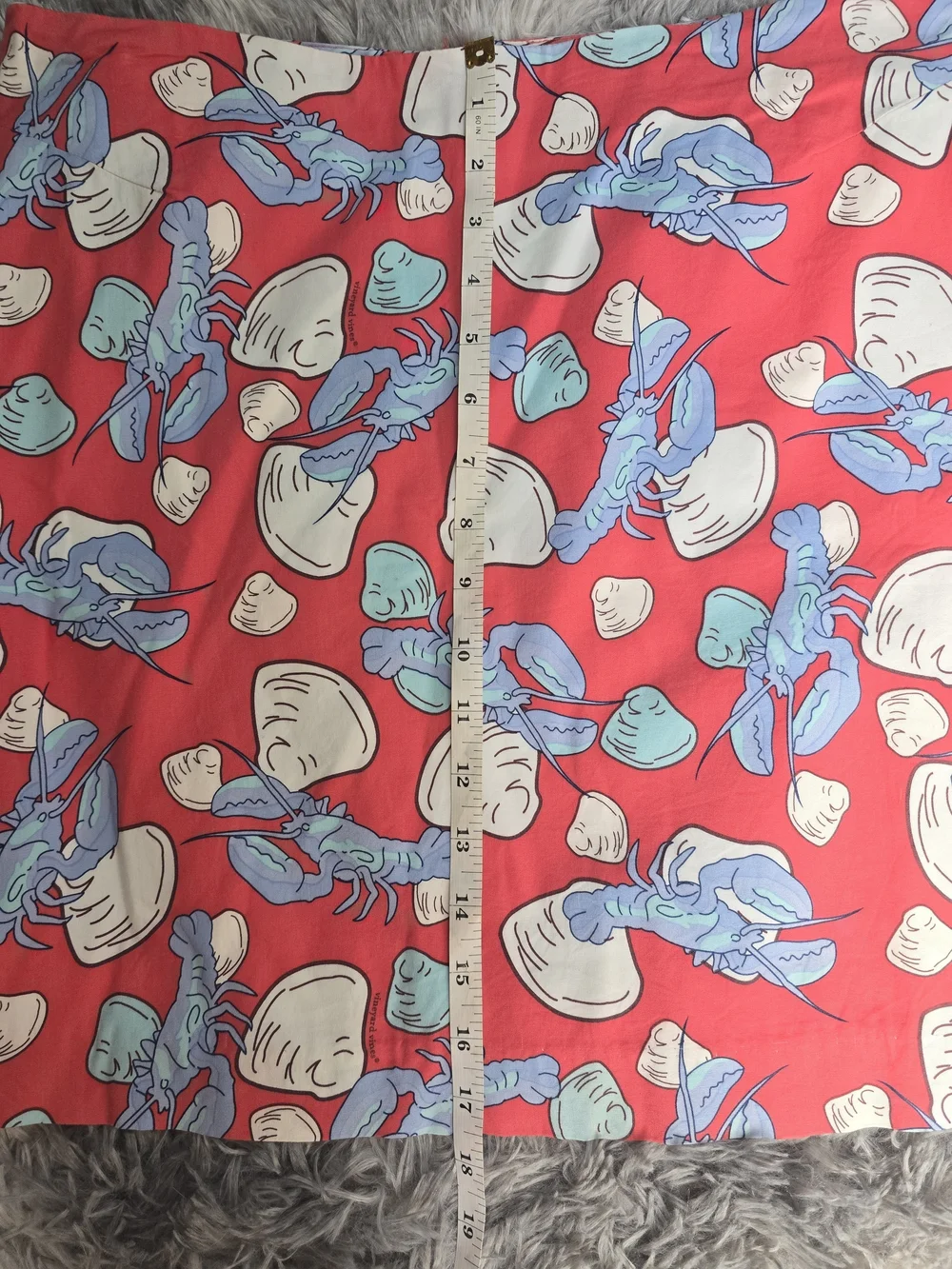 Vineyard Vines Red Lobster And Clam Print Mini Skirt, Size 6